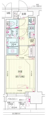 プレサンス大国町アドロッソの物件間取画像